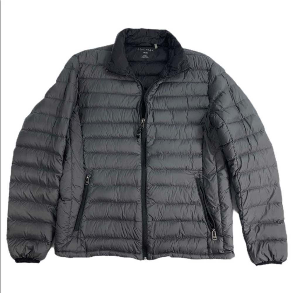 Cole Haan M Gray Down Packable Puffer Coat